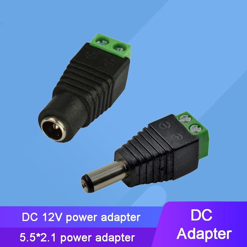 Set 10 đầu nối dây đèn DC 12V 5.5mm X 2.1mm