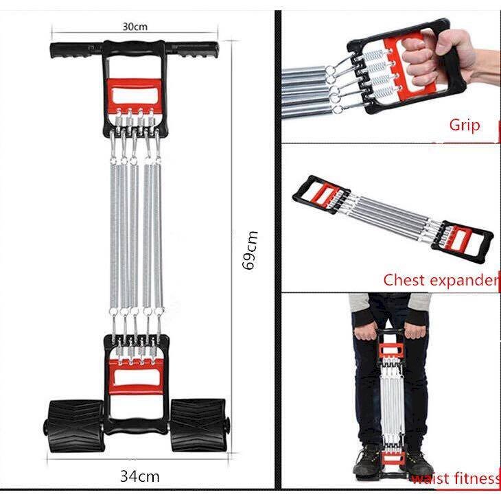 Dây kéo tập bụng 5 lò xò đa năng