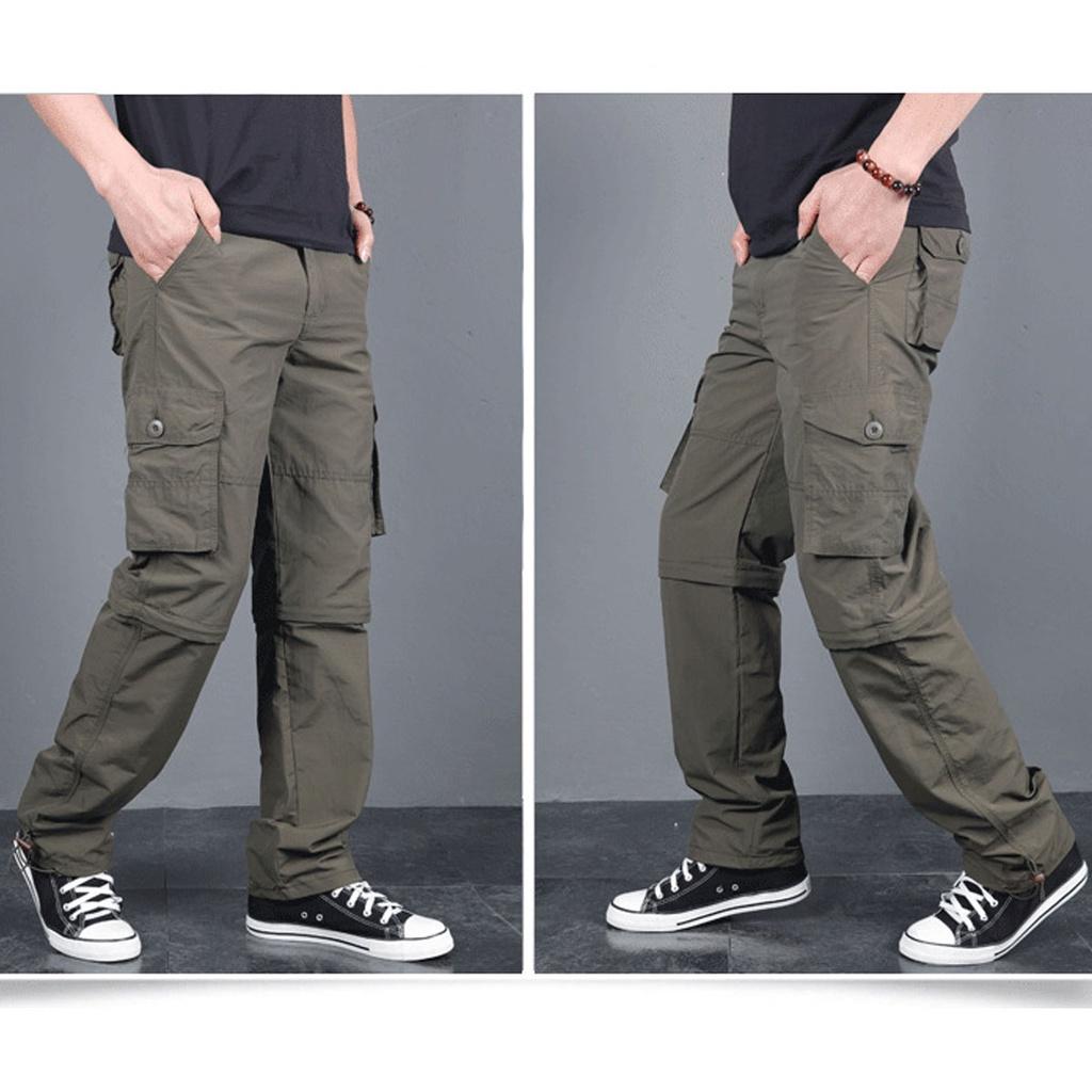 Quần Thể Thao Tháo Ống Jogger Nam US ARMY Vải Gió, Dáng Thể Thao, Bo Ống Trẻ Trung, Lưng Chun Thoải Mái Hàng Chính Hãng