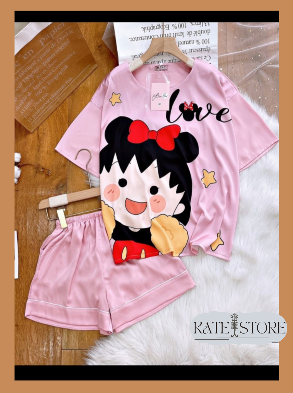 PIJAMA ĐỒ BỘ MẶC NHÀ NỮ, TAY NGẮN QUẦN CỘC, LỤA LATIN, SATIN, MANGO, TƠ TẰM CAO CẤP, HỌA TIẾT XINH XẮN ĐÁNG YÊU, LỤA MƯỚT MÁT MỀM MỊN CỰC THÍCH