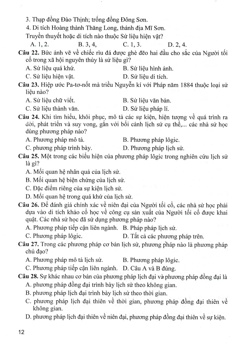 Sách tham khảo- Hướng Dẫn Trả Lời Câu Hỏi Tự Luận Và Trắc Nghiệm Lịch Sử 10 (Biên Soạn Theo Chương Trình GDPT Mới)_HA