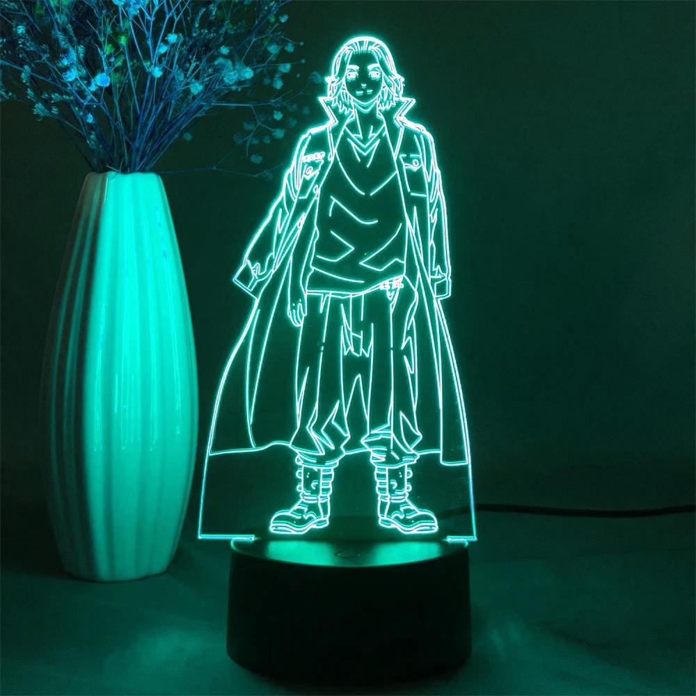 Đèn led anime 3D nhân vật Mikey Draken Tokyo revengers decor bàn học trang trí phòng ngủ