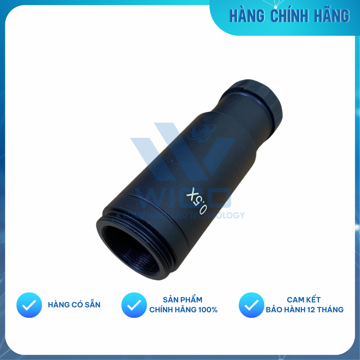 Bộ Ống Kính 0.5x Chuyên Dụng Cho Camera Kết Nối Kính Hiển Vi - Hàng Chính Hãng