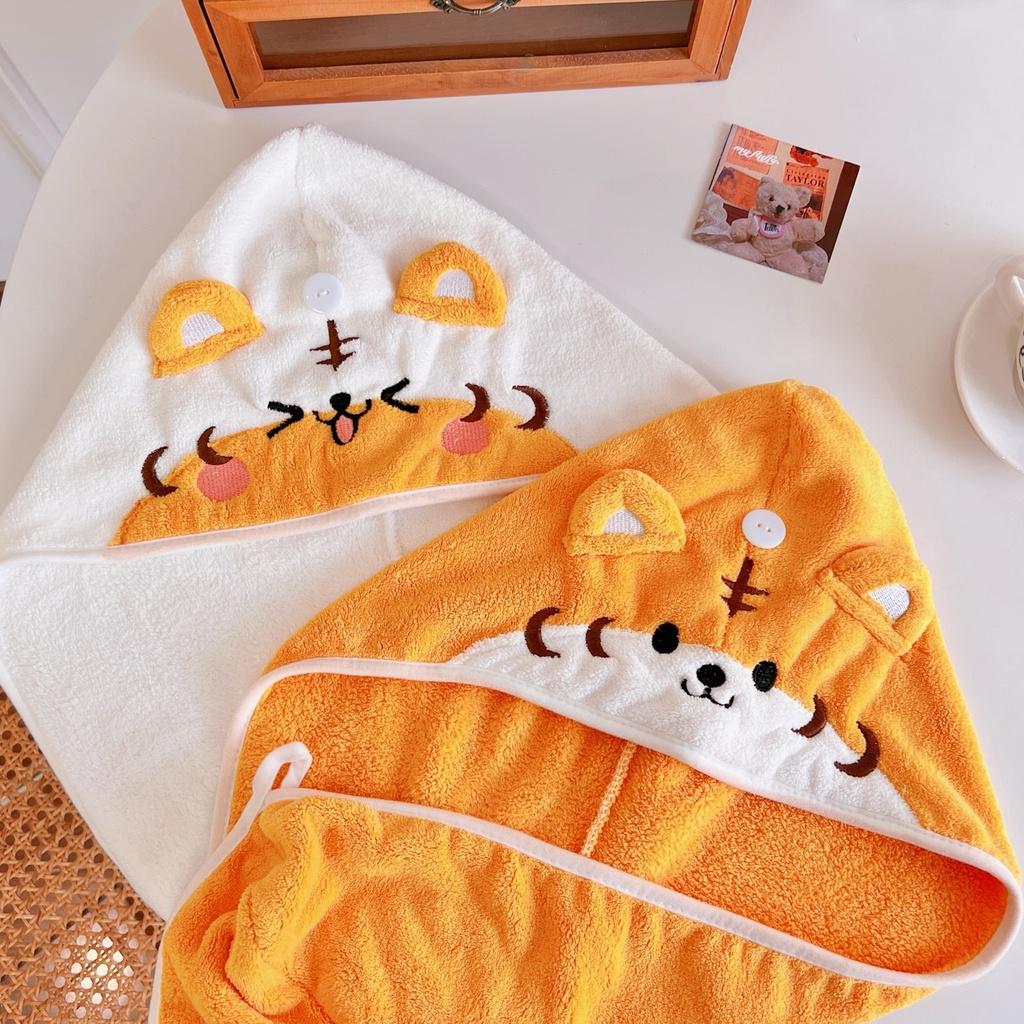 Khăn ủ tóc siêu cute chất vải mịn - UniLabel
