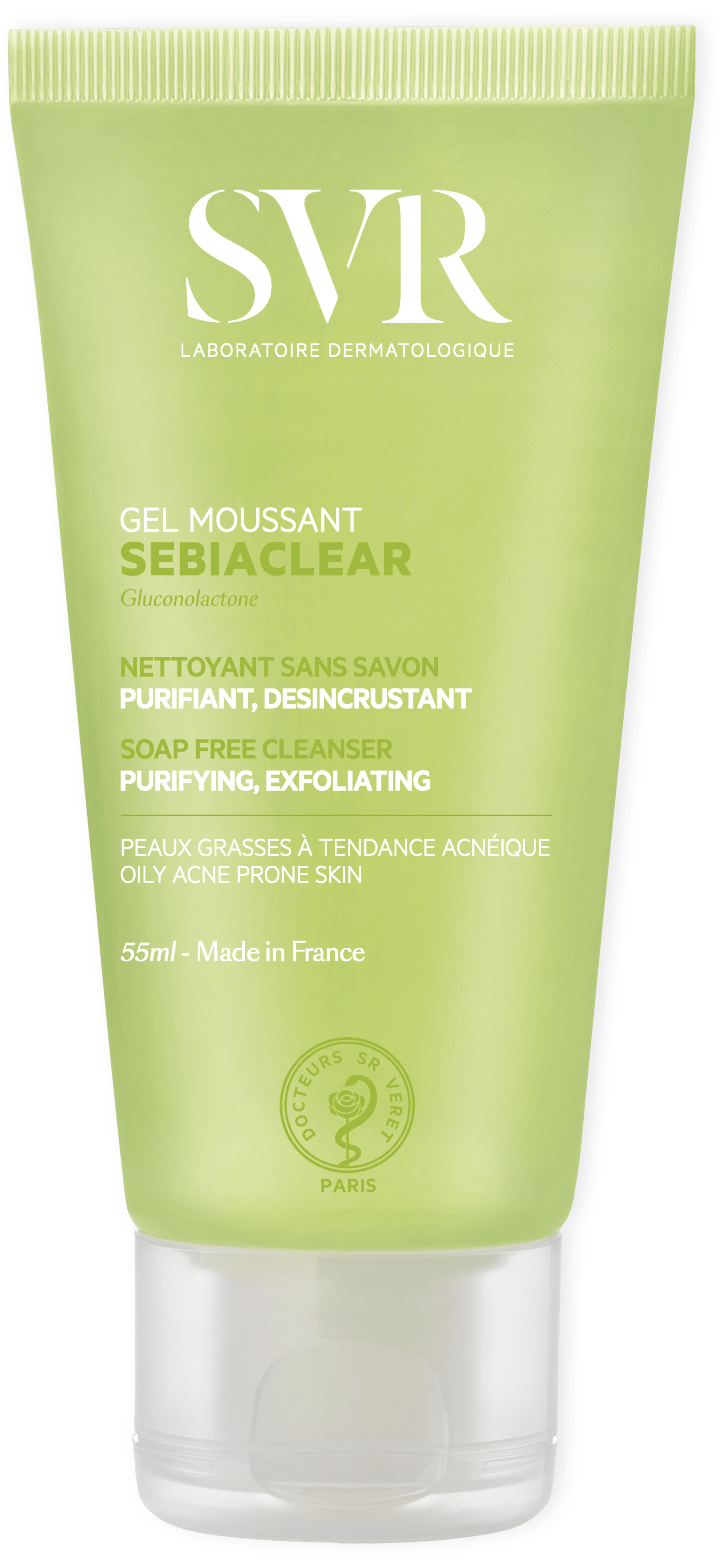 SỮA RỬA MẶT KHÔNG XÀ PHÒNG SVR SEBIACLEAR - GEL MOUSSANT 55mL - 200mL