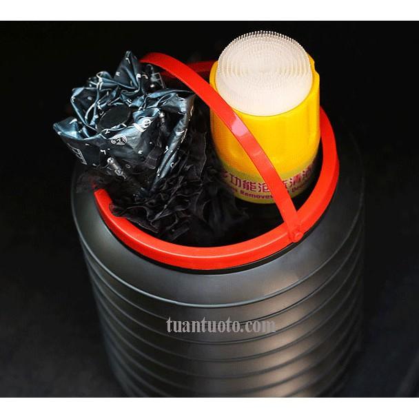 Thùng rác ô tô kiểu lò xo co giãn