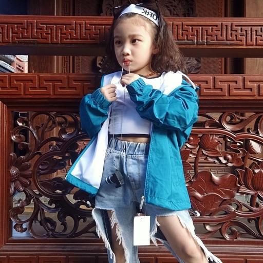Áo khoác cho bé gió 2 lớp in hình thời trang form 5-14 tuổi D412