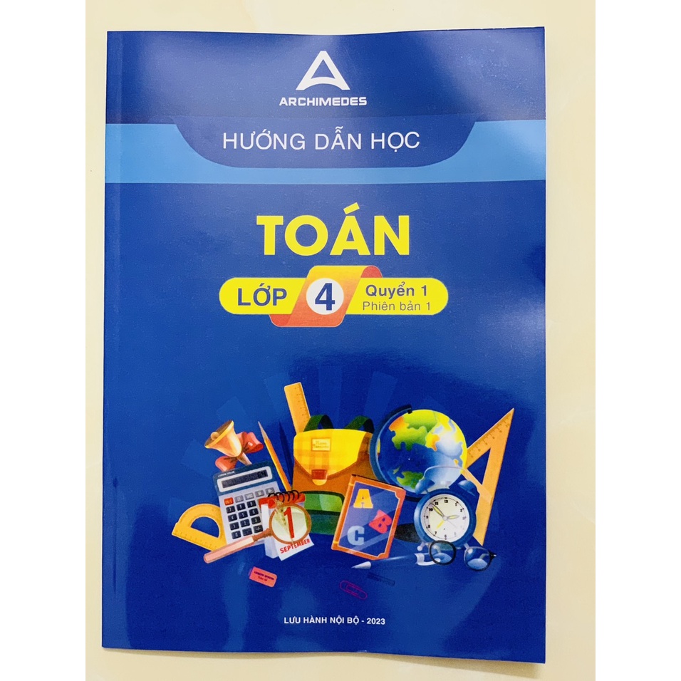 Sách - Combo 4 cuốn Hướng dẫn học toán lớp 4 (PV)