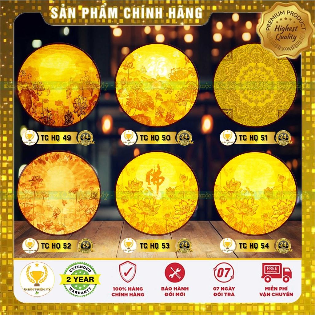 Đèn thờ hào quang trúc chỉ in tròn_M4954