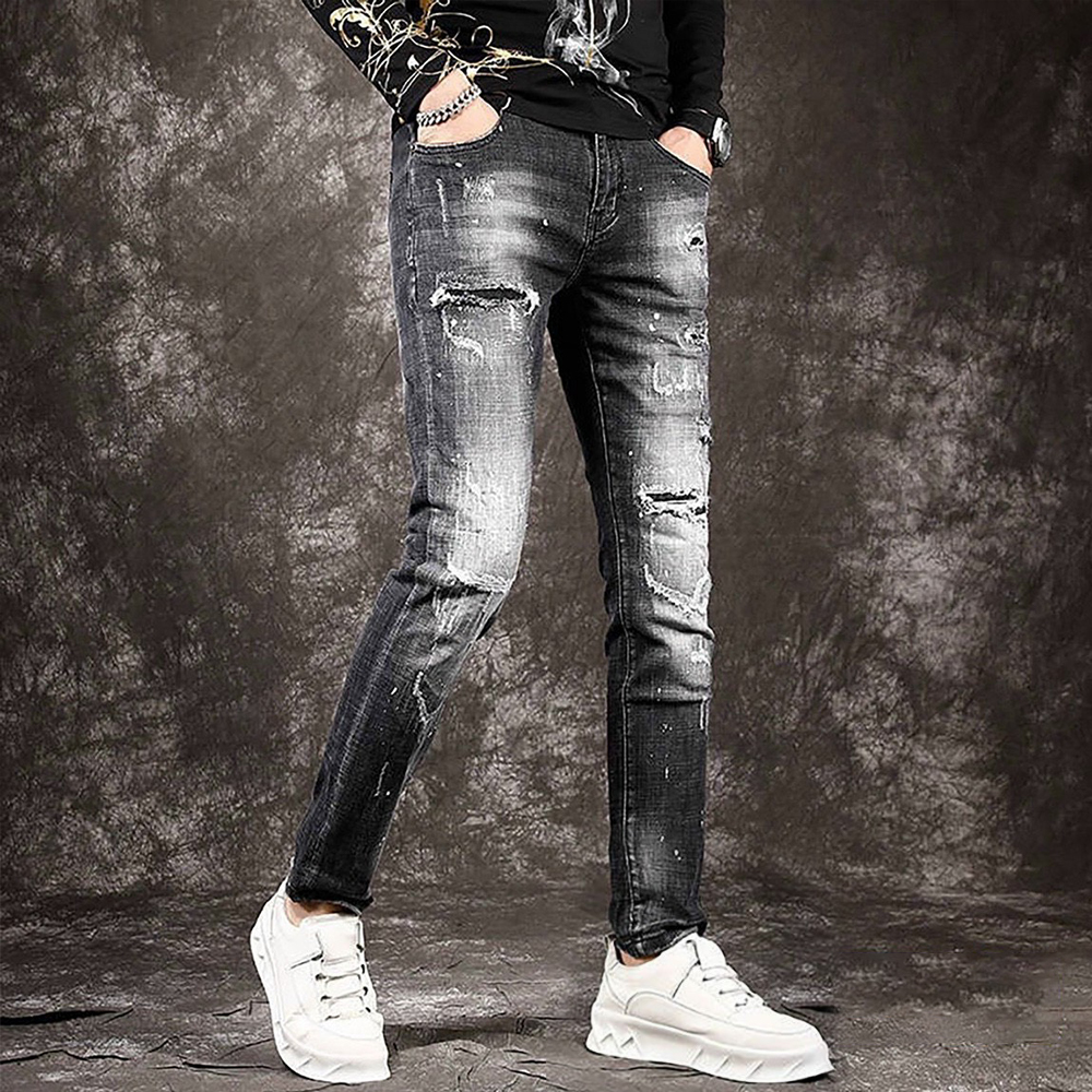 Quần Bò Nam cao cấp thương hiệu Chandi, chất jean co dãn mẫu mới nhất MS64