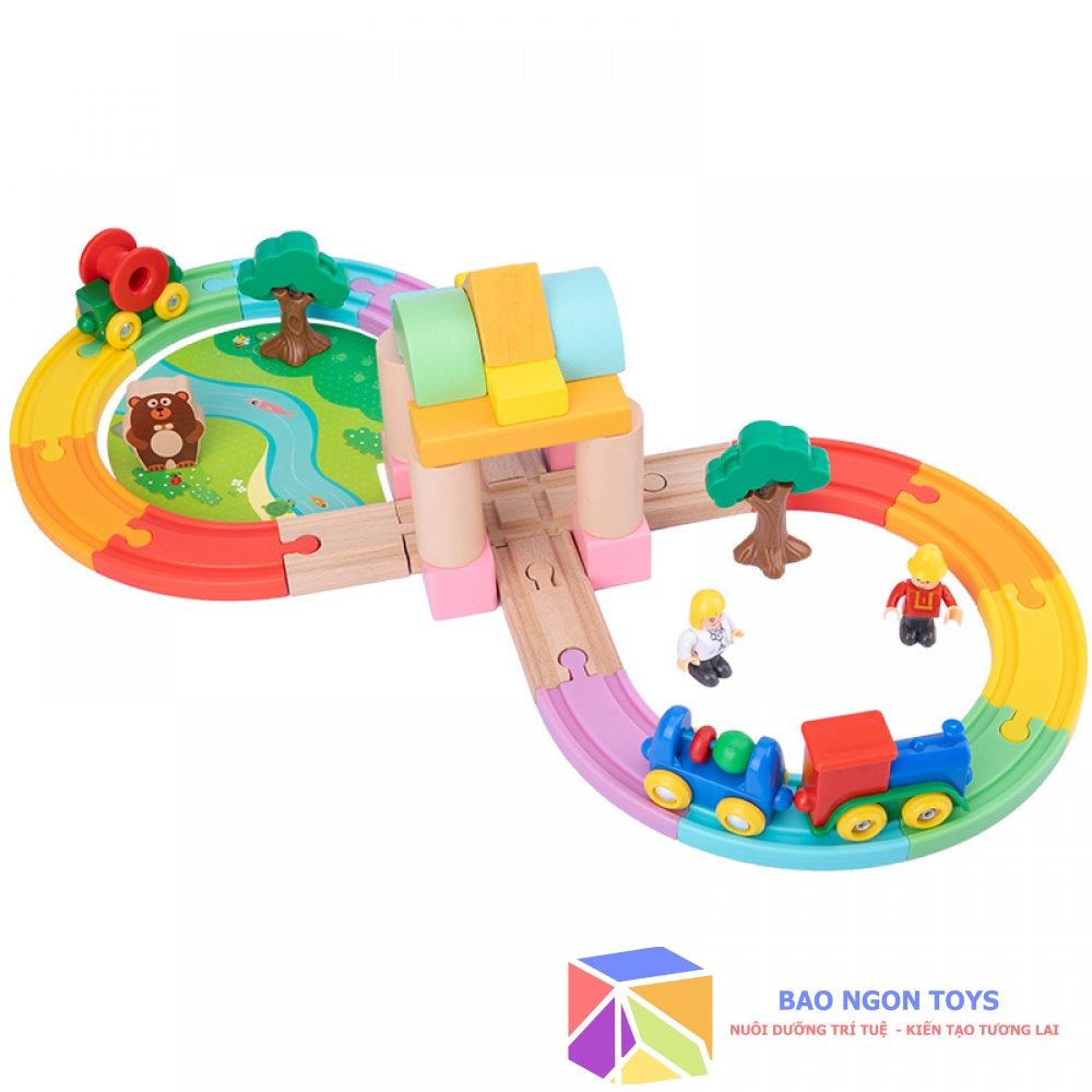 Ộ ĐỒ CHƠI LẮP RÁP ĐƯỜNG RAY XE LỬA GIÚP BÉ PHÁT TRIỂN SỰ SÁNG TẠO VÀ TƯ DUY LOGIC - DG108
