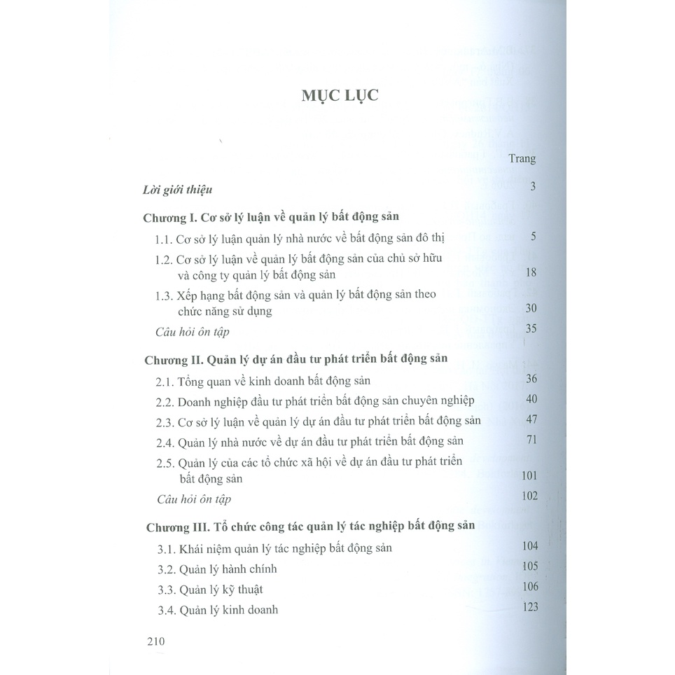 Giáo Trình Quản Lý Bất Động Sản