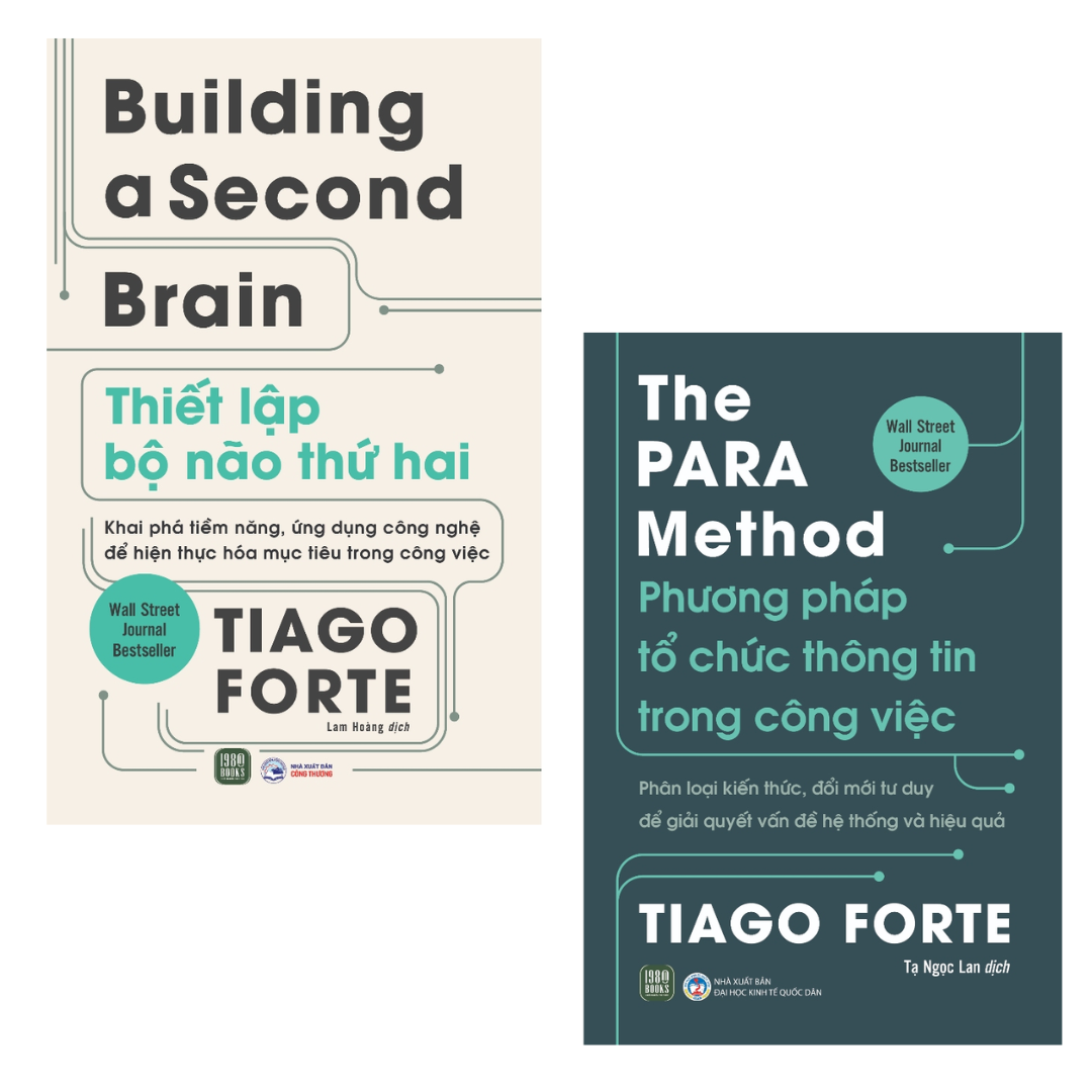 Combo 2 Cuốn Thiết Lập Bộ Não Thứ Hai+ Phương Pháp Tổ Chức Thông Tin Trong Công Việc