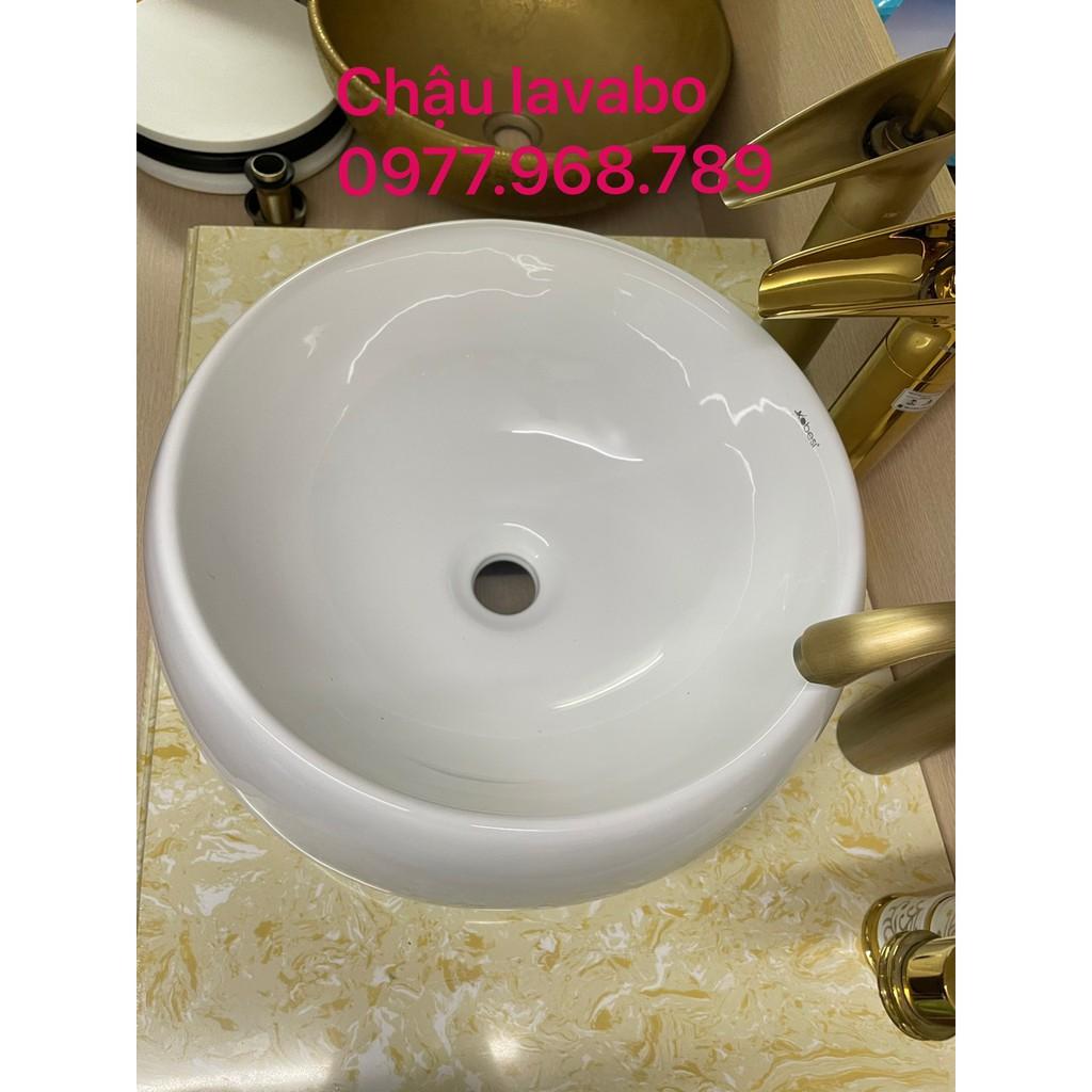 Chậu sứ lavabo tròn