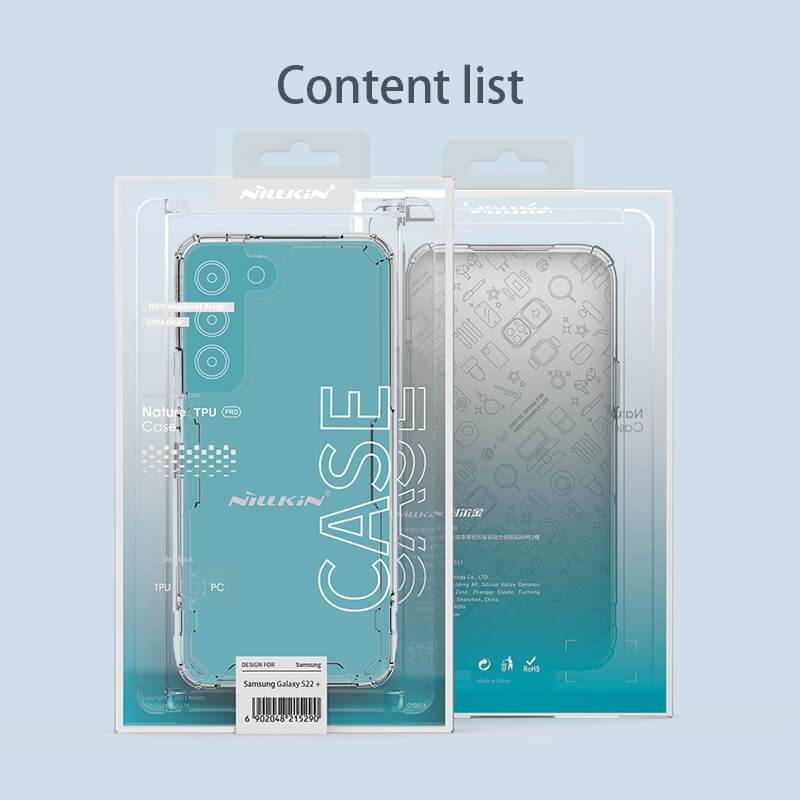 Ốp lưng silicon trong suốt cho Samsung Galaxy S22 Plus hiệu Nillkin Nature Pro mỏng 0.6mm - hàng nhập khẩu