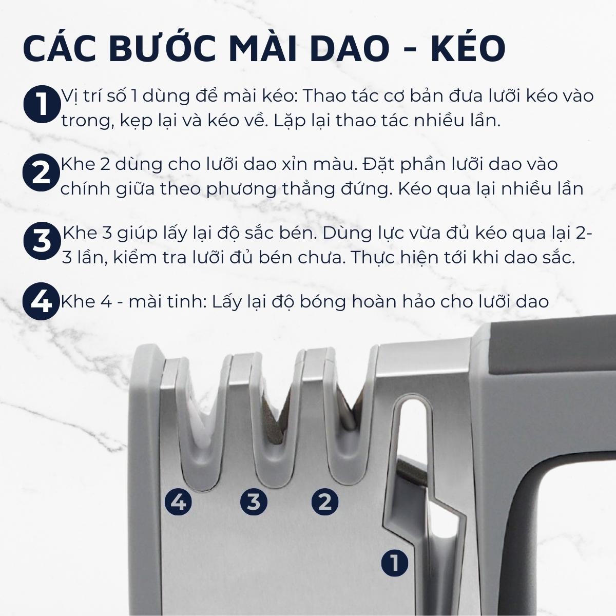 Dụng cụ mài dao kéo đa năng 4 trong 1 DandiHome