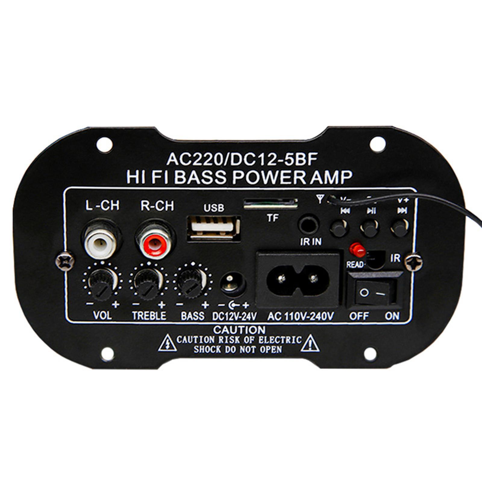 Hi Bass Power Subwoofer AMP Board Mini Digital Amplifier Radio TF USB