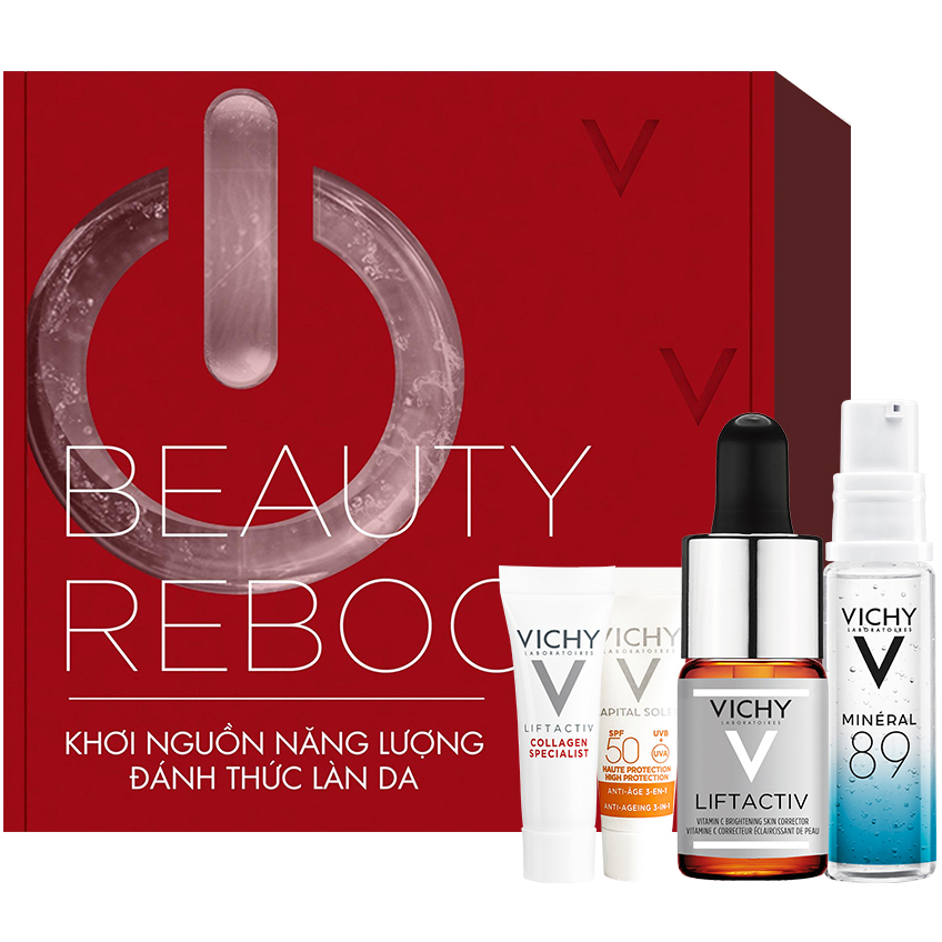Bộ sản phẩm VICHY Beauty ReBoost Box giúp làm sáng và làm tươi trẻ làn da
