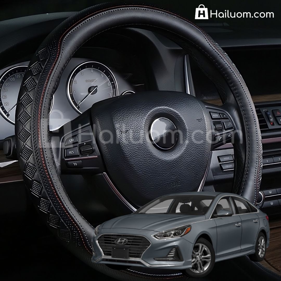 Bọc Vô Lăng ô tô cho HYUNDAI SONATA Da Thật Cao Cấp 4 Mùa