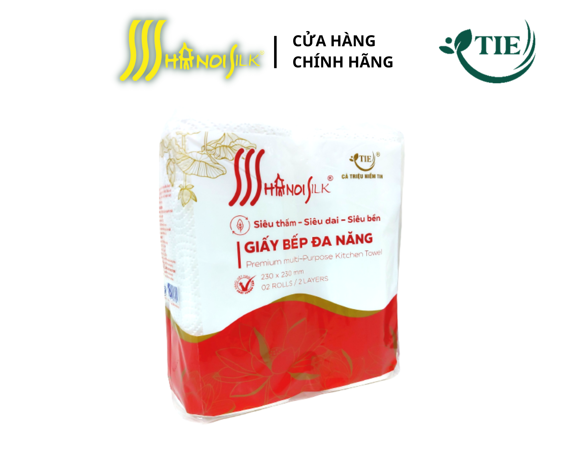 Giấy bếp - Giấy đa năng Hà Nội Silk 2 cuộn