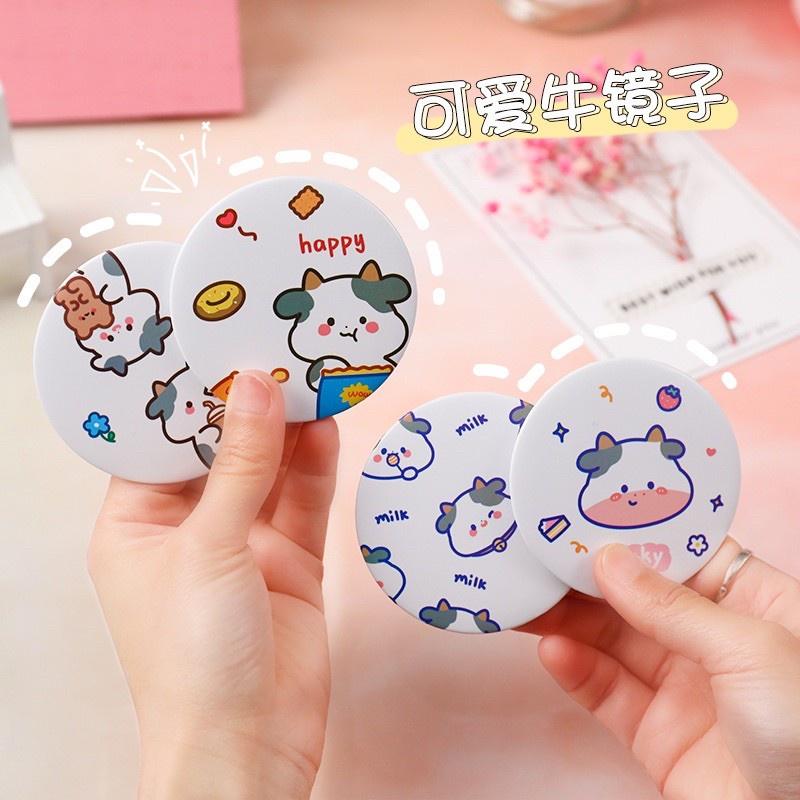 Gương Trang Điểm Mini Bỏ Túi Dễ Thương, Gương cầm tay bỏ túi phong cách nữ sinh Hàn Quốc