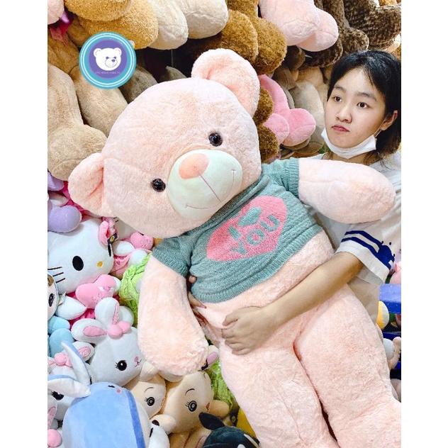 Gấu bông - Gấu teddy mặc áo len - Gấu Bông Hana