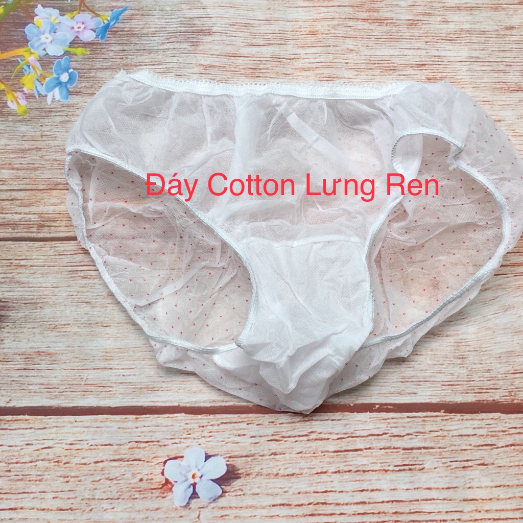 Combo 5 gói Quần Lót Giấy cho các mẹ sau khi sinh, 1 gói 5 chiếc (MSP: Đáy Cotton Lưng Ren)