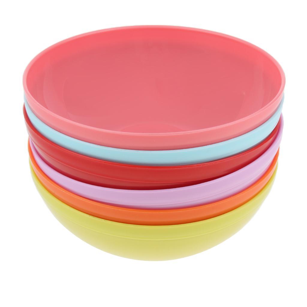 Reusable Plastic Dinnerware Set  – Hard Plastic Plates, Bowls & Cupss – Camping Hiking Picnic BBQ Tableware Set