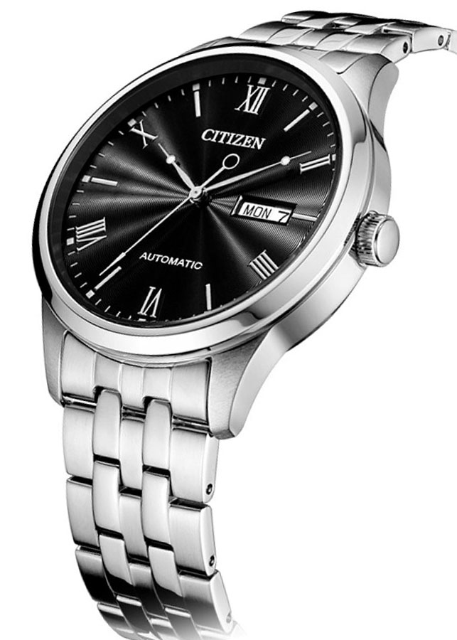 Đồng Hồ Nam Citizen Dây Thép Không Gỉ NH7501-85H - Mặt Đen (Sapphire)