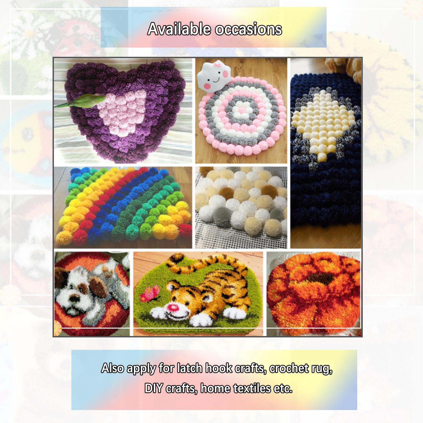 2X 10 Bundle Crocheting Rug Yarns for Sewing Crafts White