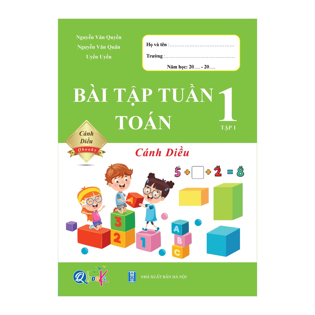 Sách - Combo 8 Cuốn Bài Tập Tuần và Đề Kiểm Tra - Toán và Tiếng Việt lớp 1 - Cánh Diều - Cả Năm