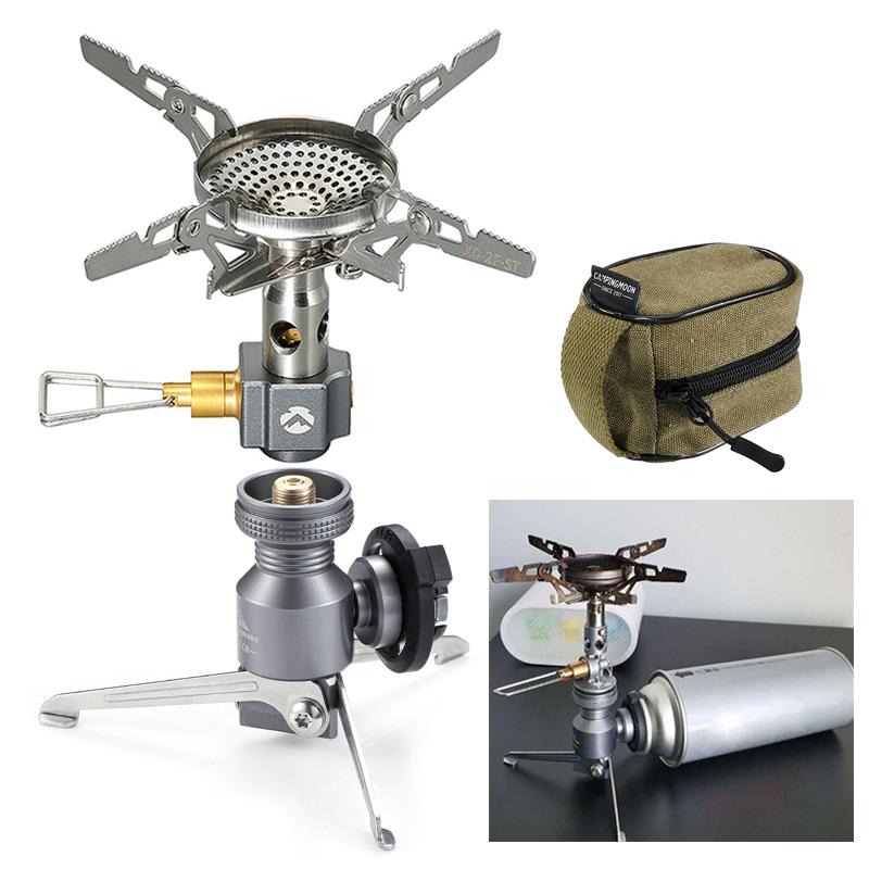 CAMPINGMOON 3300W Camping Stove High Efficient Backpacking Stove Camping Split Gas Stove