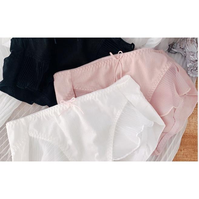Quần Lót Nữ Cotton Viền Ren Bèo Thời Trang Xuất Đông Âu . Hàng Loại Đẹp.
