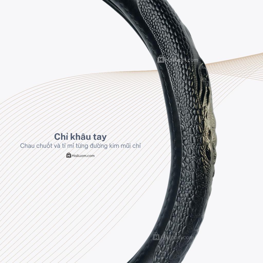 Bọc Vô Lăng ô tô VOLKSWAGEN T-CROSS | Da Thật Khâu Tay Cao Cấp - Mã BLAGO