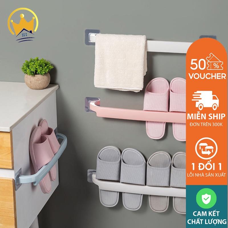 Giá treo khăn nhà tắm, thanh treo khăn mặt dán tường chắc chắn nhiều màu
