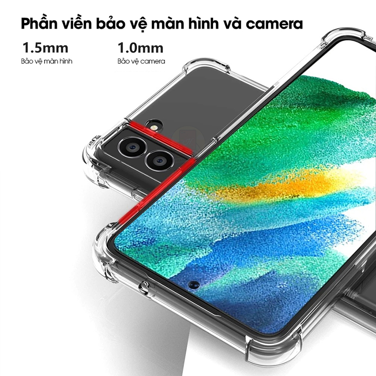 Ốp lưng Silicon Chống Sốc Dành cho Samsung Galaxy S22 / S22+ / S22 Ultra Trong Suốt Handtown Hàng Chính Hãng