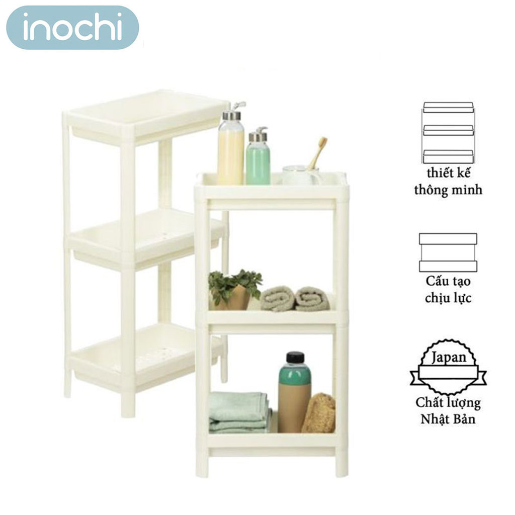 Kệ Đa Năng Tokyo 3 Tầng Bằng Nhựa Cao Cấp Inochi Nhật Bản (370 x 230 x 700 mm) - Giao Màu Ngẫu Nhiên