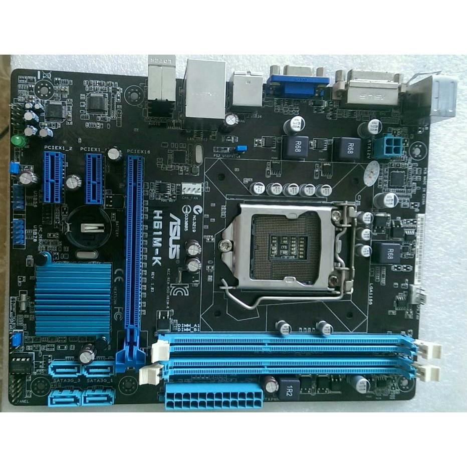 Bo mạch chủ máy tính bàn (main)asus H61, B75 Socket 1155 (Kèm: Chặn (FE), Keo tản nhiệt CPU, Còi, dây SATA)