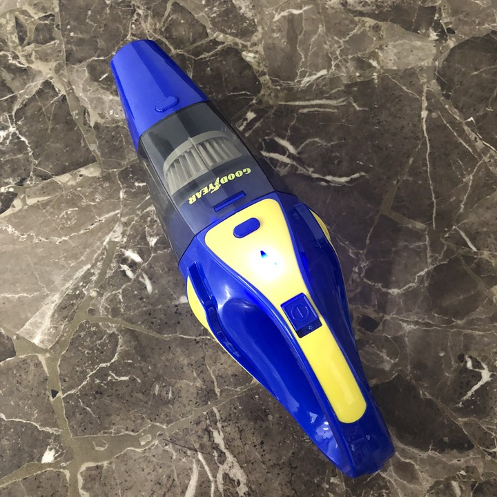 Máy hút bụi cầm tay sạc pin không dây khô và ướt Goodyear GY-2897 100W Lực hút 3000mbar - HÀNG NHẬP KHẨU