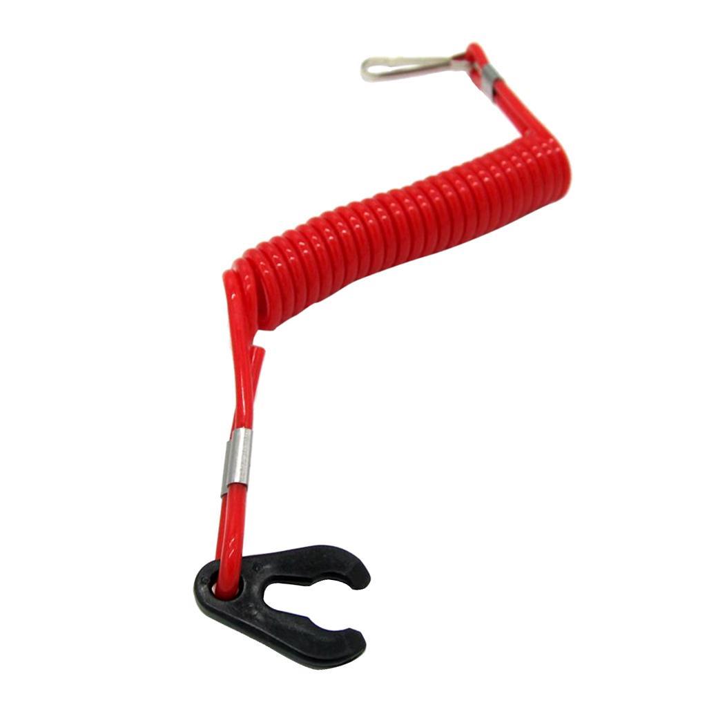 Motor Kill Stop Switch Safety Tether Lanyard for Outboard Motor Parts