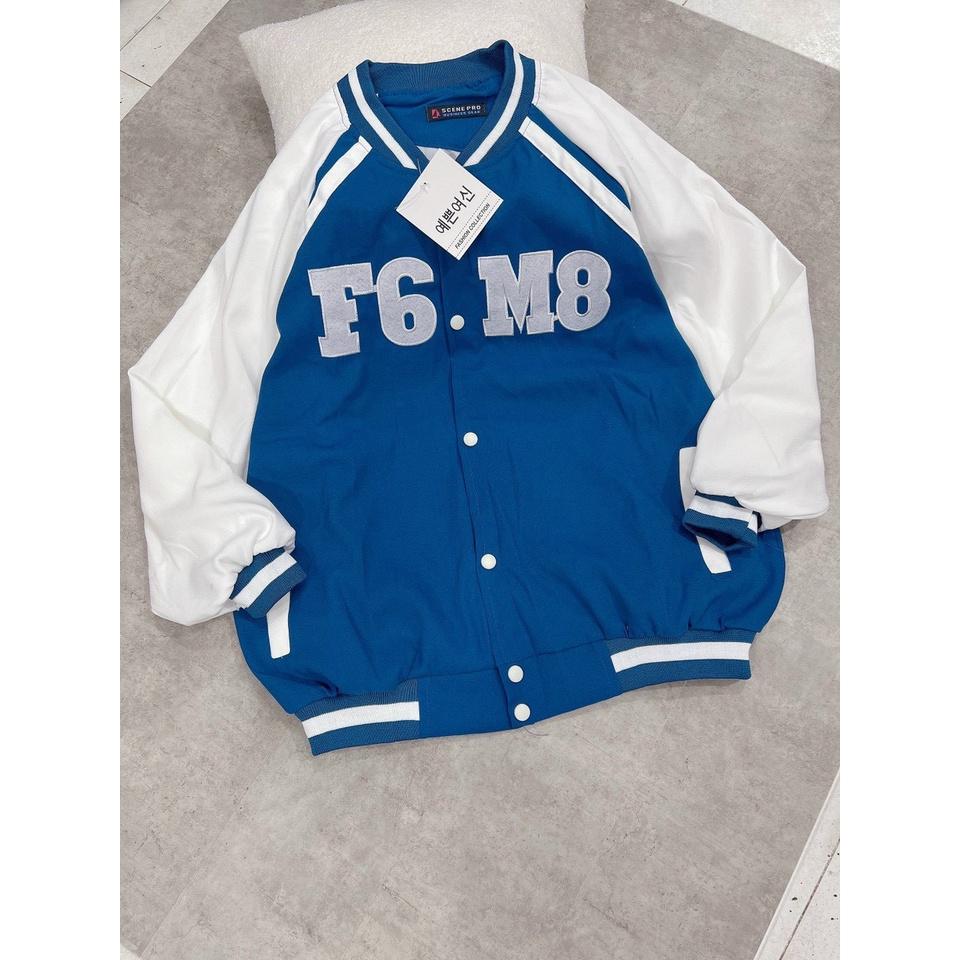 Áo Khoác Bomber Nhung Lì Da Lộn 2 Lớp F6M8 Form Rộng Basic Nam Nữ Unisex Couple