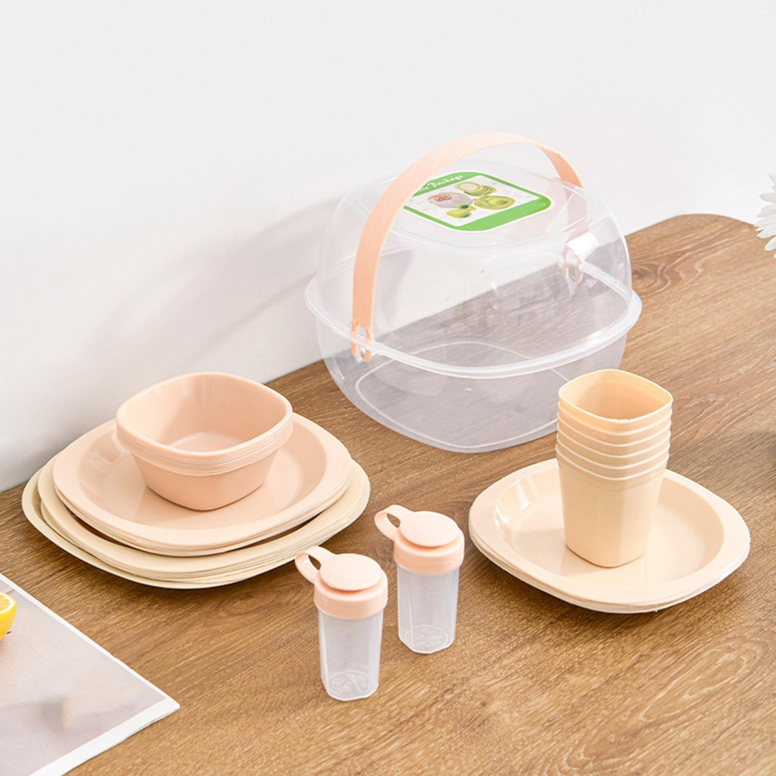 Camp Cookware Mess Practical Bowls Plates for Short Trips Barbecue Trips