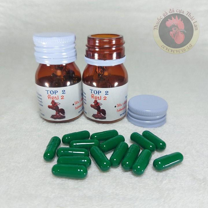 Thuốc gà đá - TOP 2 - khò - xổ mũi - sưng phù đầu , phân xấu - 1 lọ / 15 viên