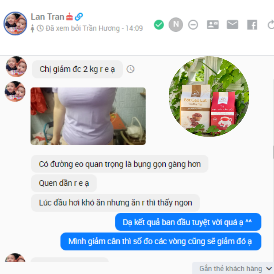 Combo 2 Set Bột Trà Gạo Lứt VIP Thực Dưỡng Giảm Cân Vinatha