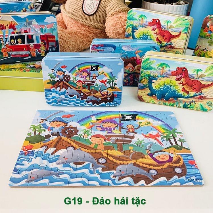 Bộ đồ chơi ghép hình gỗ 60 mảnh ngộ nghĩnh đáng yêu