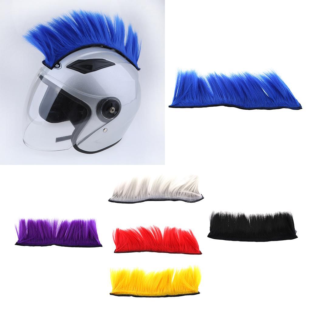 Motorcycle Adhesive Hair Skinhead Costumes Red