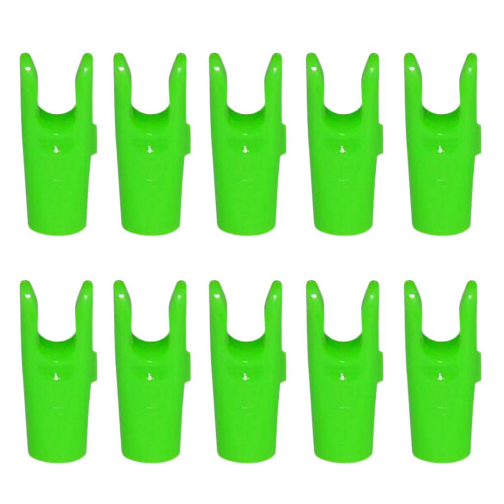 10 Pieces Plastic Arrow Nocks For Archery Hunting Shooting Outdoor Sports - Choice of 4 Colors