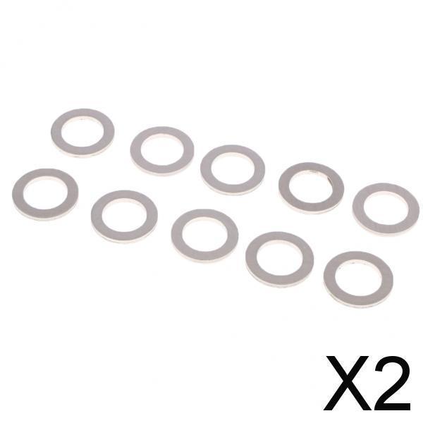 2x10 Pieces Metal Oil Drain Plug,  Washer Seals for Silberura