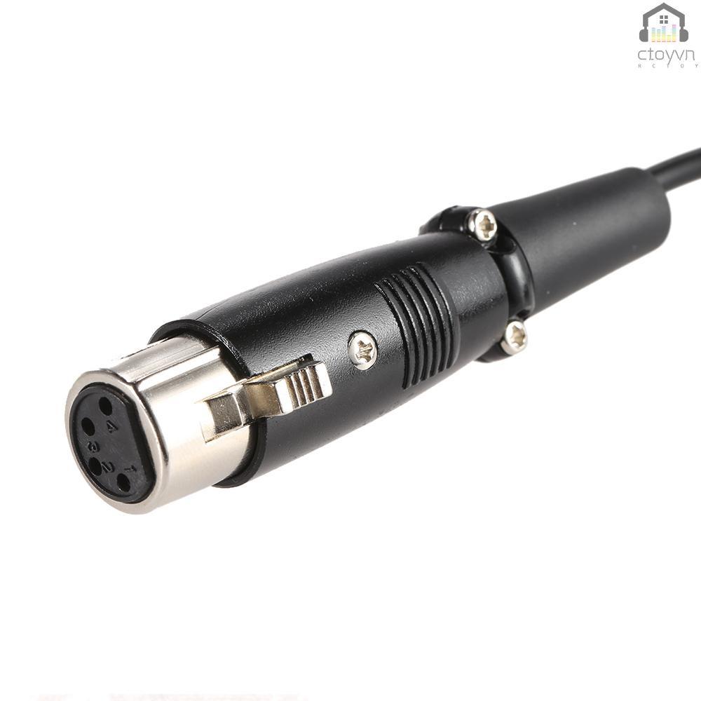 Dây cáp chuyển đổi D-Tap 2 Pin sang 4 Pin Female XLR dài 1m cho DSLR Rig Power V-Mount