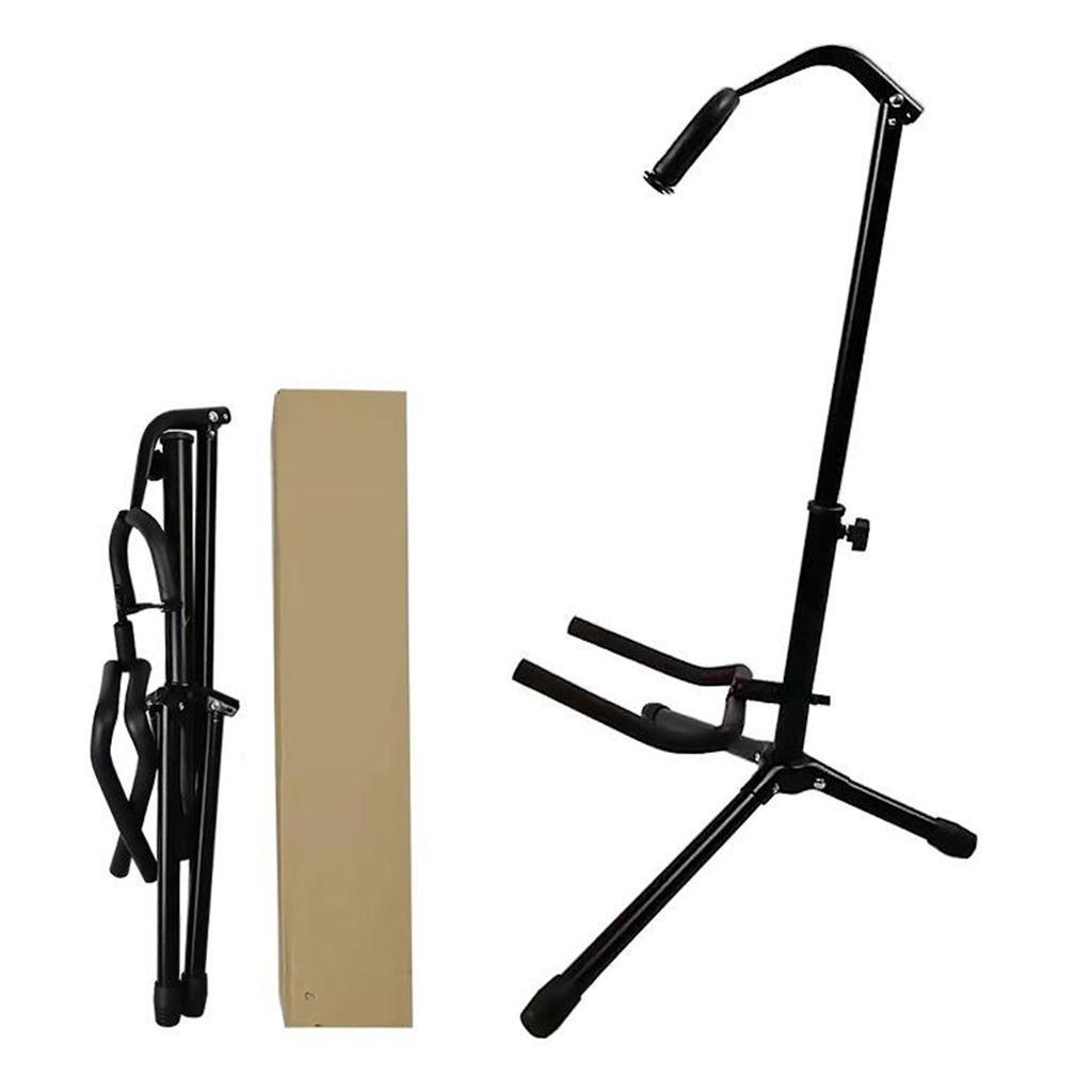TELESCOPIC GUITAR STAND FOLDABLE ACOUSTIC/ELECTRIC/BASS ADJUSTABLE TRIPOD STAND